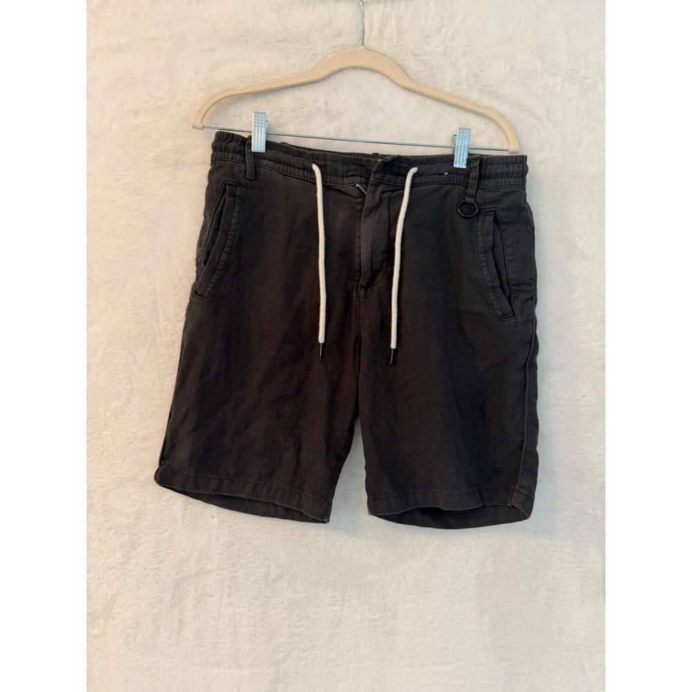Pull&Bear Urban Theory Mens Chino Shorts Charcoal Gray‎ Size S 30 Drawstring